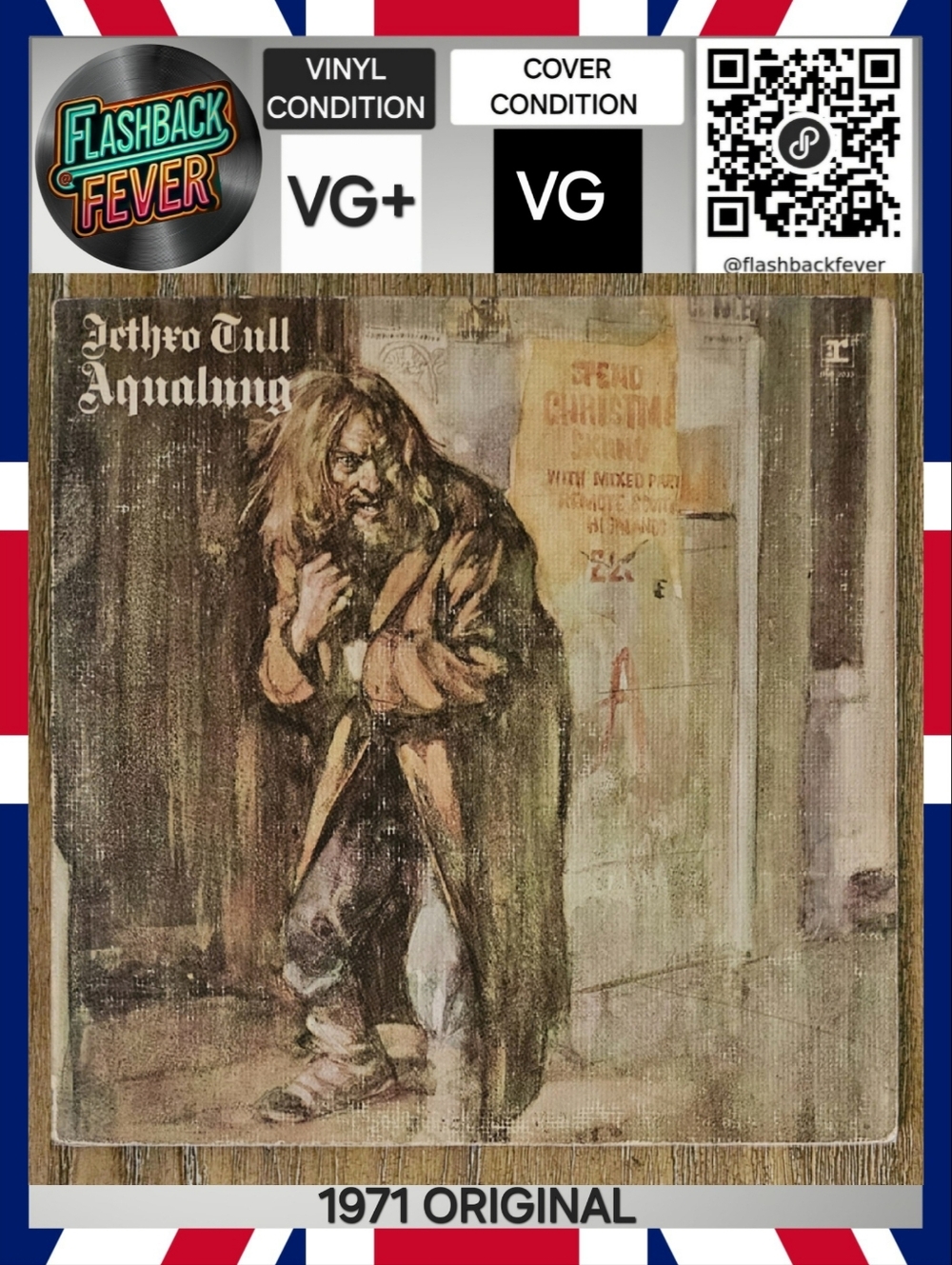JETHRO TULL•Aqualung•1971 US (#MS 2035) Textured Gatefold, Pitman Pressing